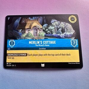 merlin’s cottage 170/204 - uncommon — disney lorcana: shimmering skies